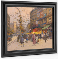 Porte Saint Martin By Eugene Galien Laloue Fine Art Print