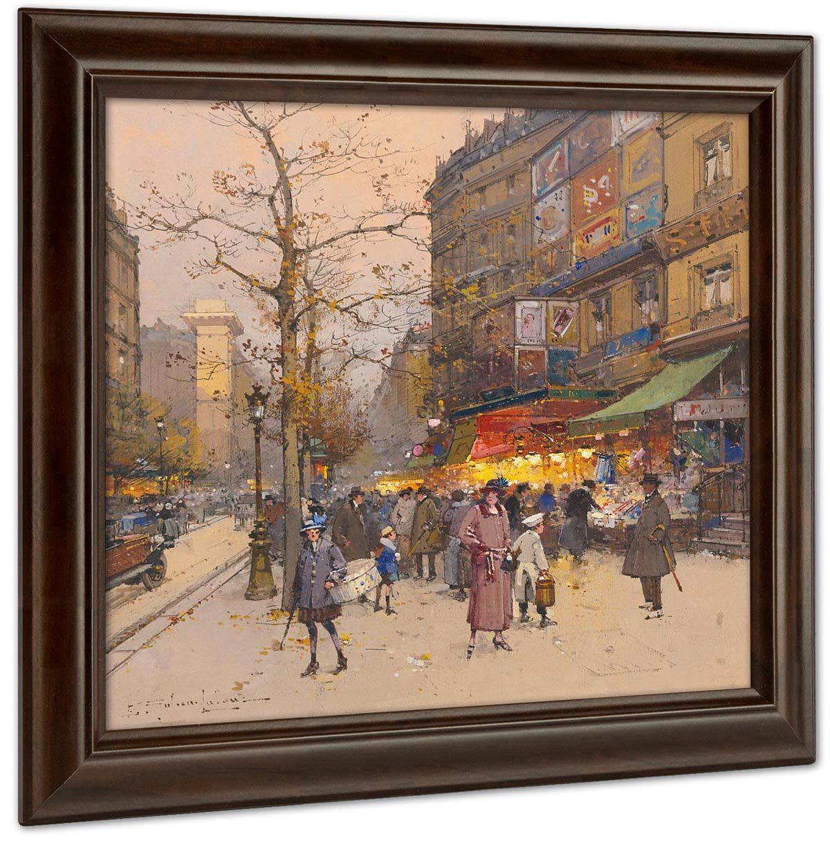 Porte Saint Martin By Eugene Galien Laloue Fine Art Print