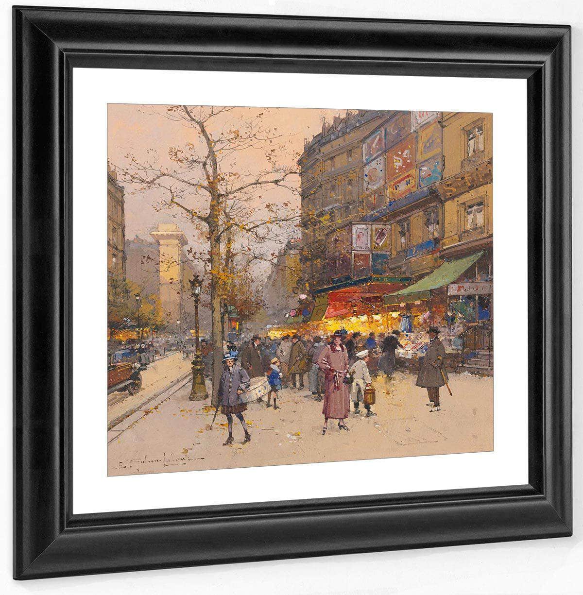 Porte Saint Martin By Eugene Galien Laloue Fine Art Print