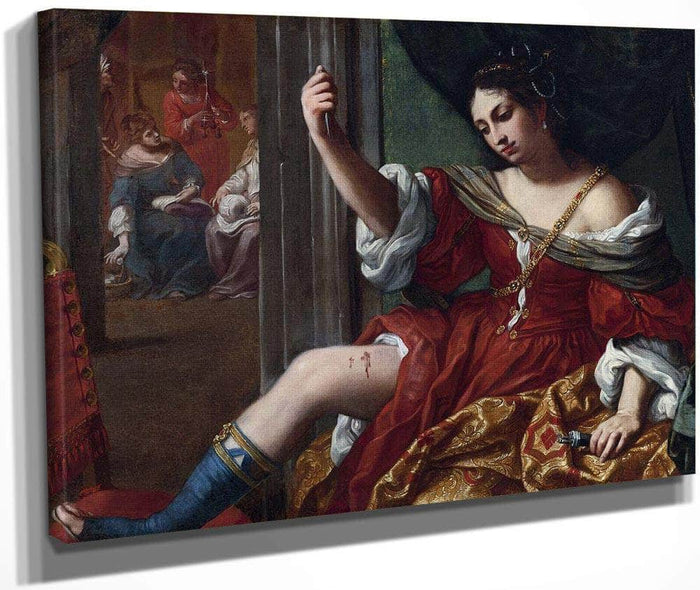Portia Wounding Her Thigh 1664 By Elisabetta Sirani Fine Art Print