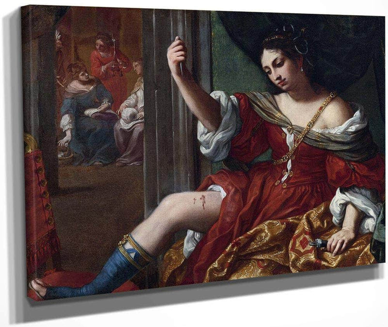 Portia Wounding Her Thigh 1664 By Elisabetta Sirani Fine Art Print