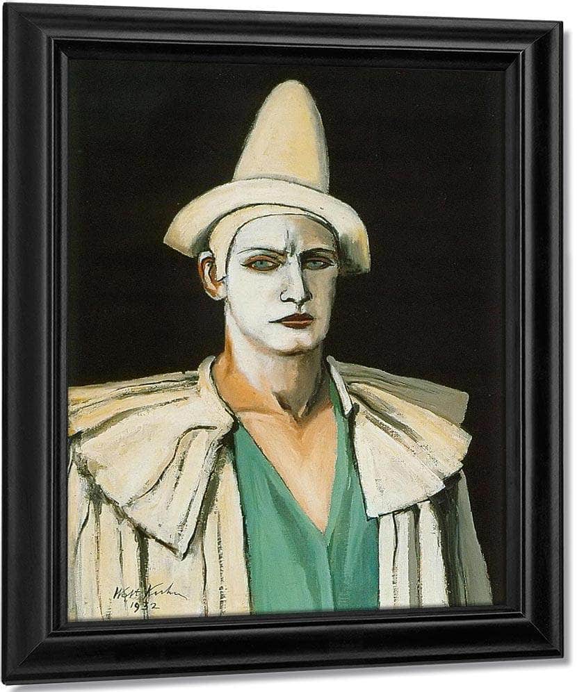 Portrait By Walt Kuhn Fine Art Print