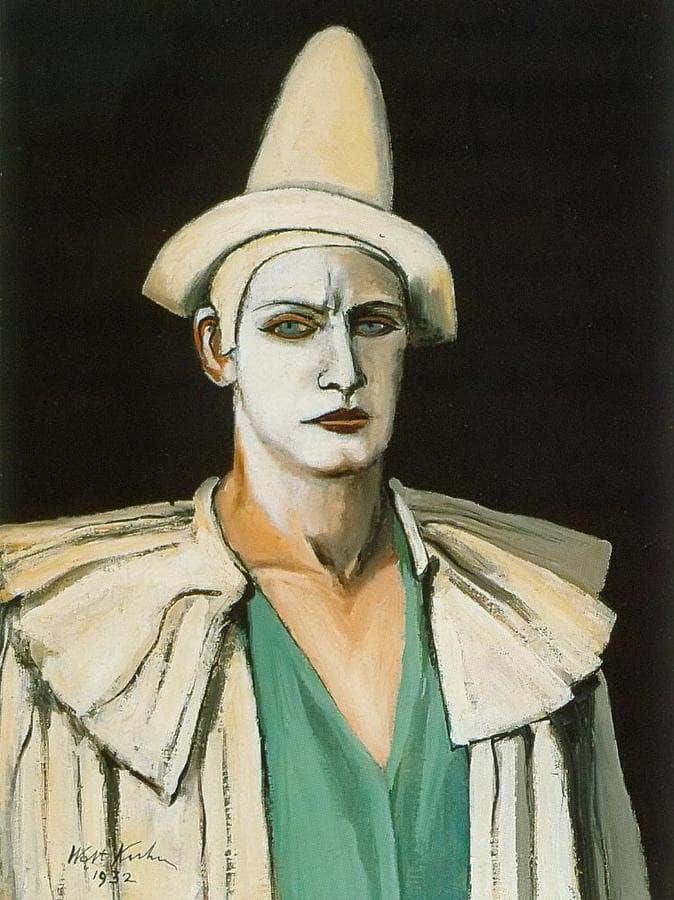 Portrait By Walt Kuhn Fine Art Print