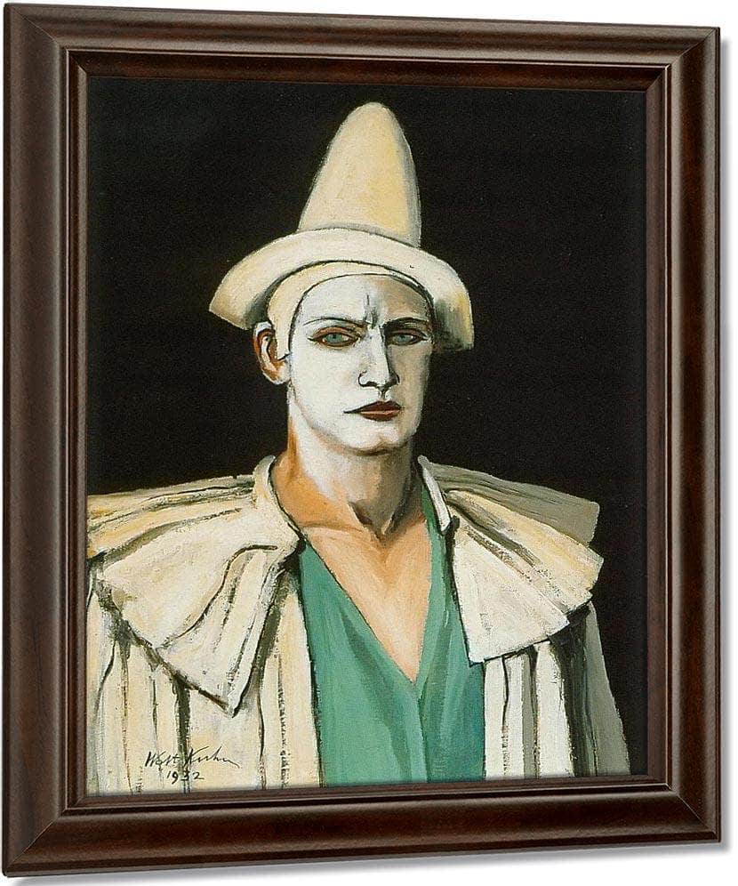 Portrait By Walt Kuhn Fine Art Print