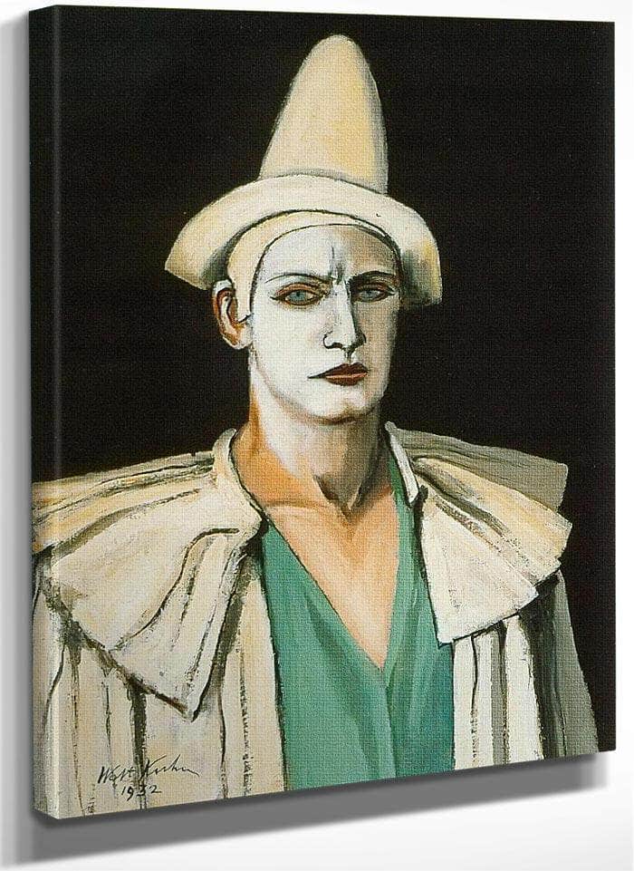 Portrait By Walt Kuhn Fine Art Print