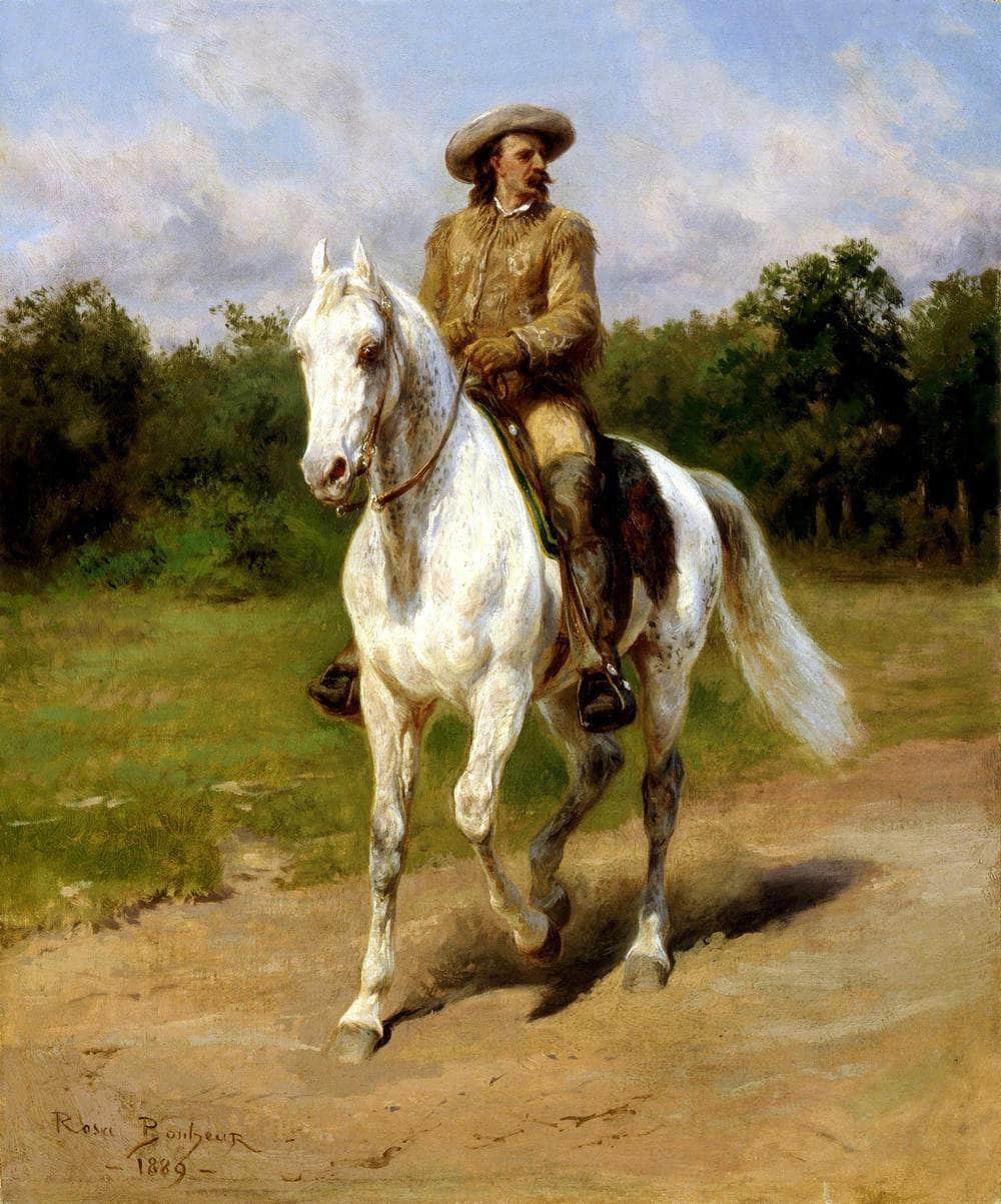Portrait De Colonel William F. Cody Painting Rosa Bonheur Canvas Art Fine Art Print