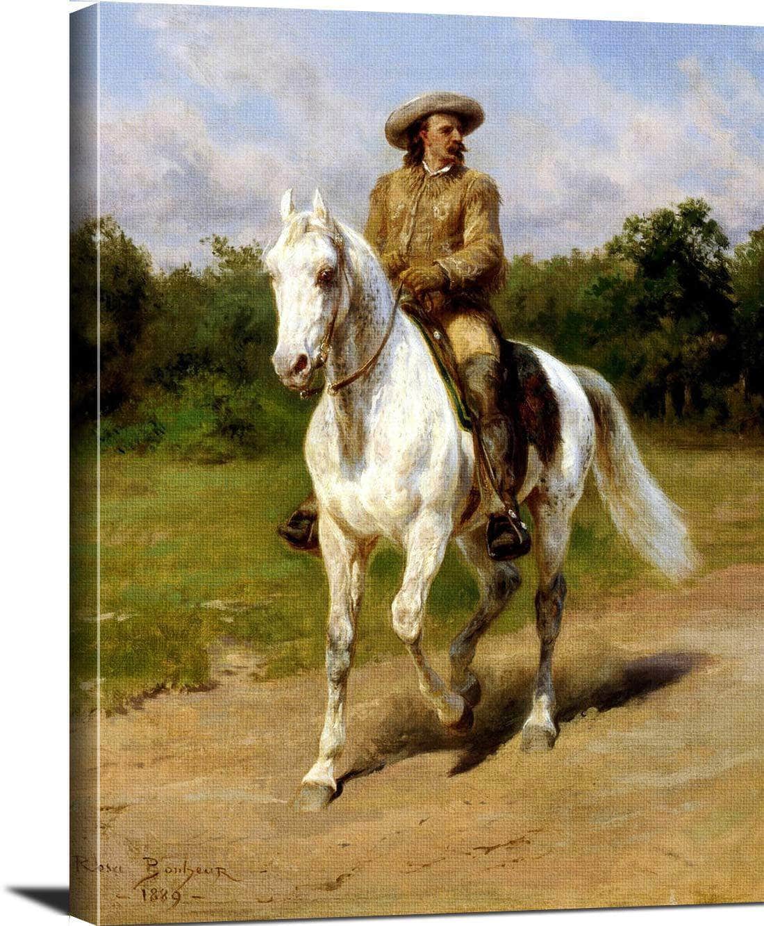 Portrait De Colonel William F. Cody Painting Rosa Bonheur Canvas Art Fine Art Print