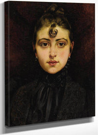 Portrait De Jeune Femme 1890 By Francis Martin Kavel Fine Art Print
