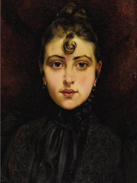 Portrait De Jeune Femme 1890 By Francis Martin Kavel Fine Art Print
