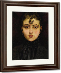 Portrait De Jeune Femme 1890 By Francis Martin Kavel Fine Art Print