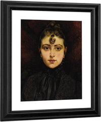 Portrait De Jeune Femme 1890 By Francis Martin Kavel Fine Art Print