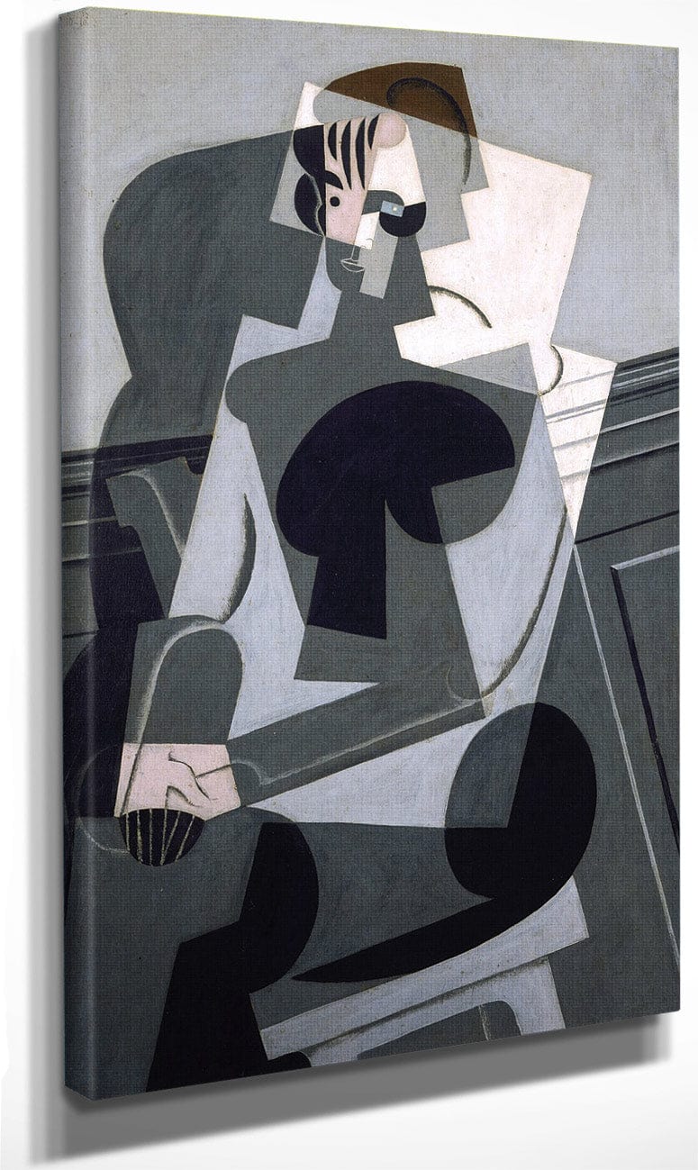 Portrait De Madame Josette Gris (Portrait Of Josette Gris)  2 By Juan Gris Fine Art Print