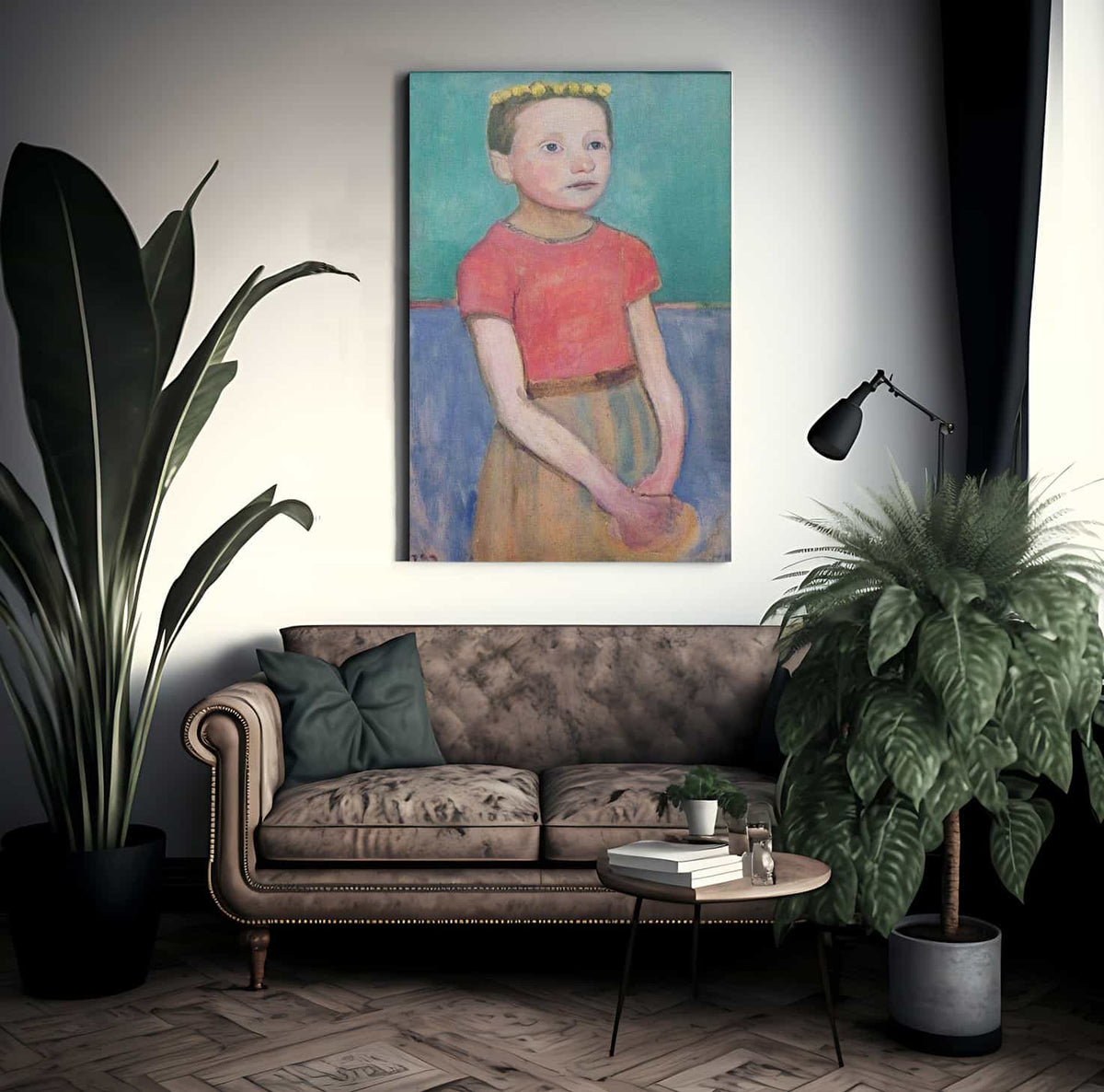 Portrait Of A 12 Year Old Italian Girl By Paula Modersohn Becker Fine Art Print