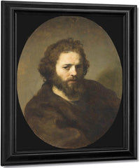 Portrait Of A Bearded Man By Rembrandt Fine Art Print