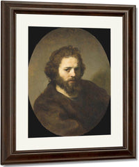 Portrait Of A Bearded Man By Rembrandt Fine Art Print