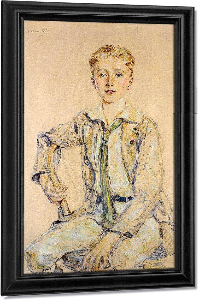 Portrait Of A Boy, 1920 By Robert Reid Fine Art Print