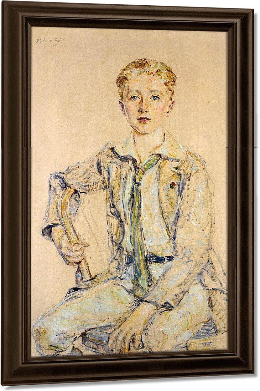 Portrait Of A Boy, 1920 By Robert Reid Fine Art Print