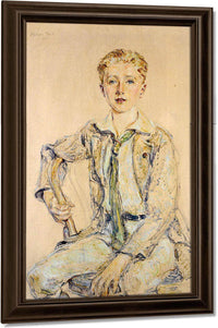 Portrait Of A Boy, 1920 By Robert Reid Fine Art Print