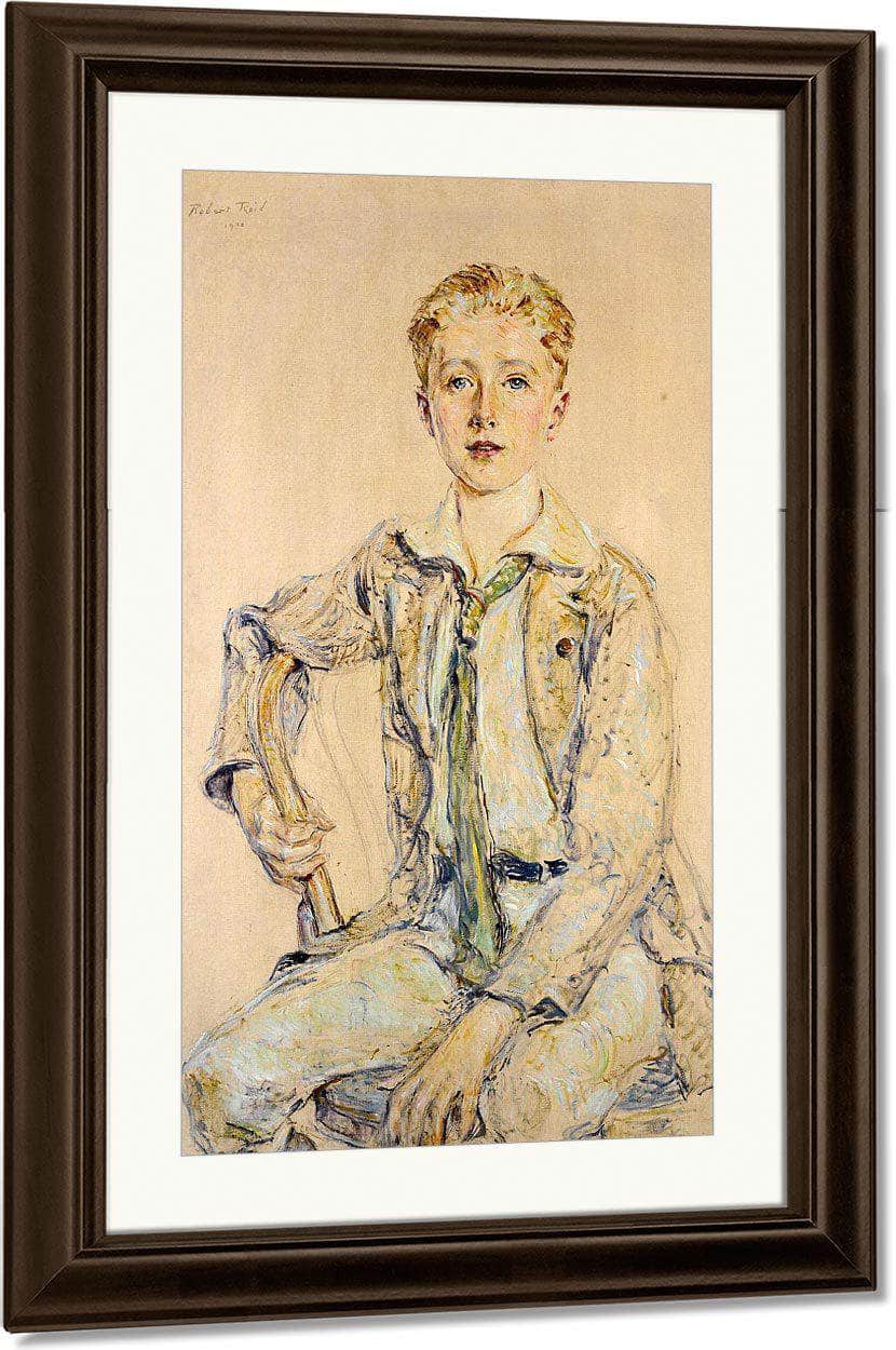 Portrait Of A Boy, 1920 By Robert Reid Fine Art Print
