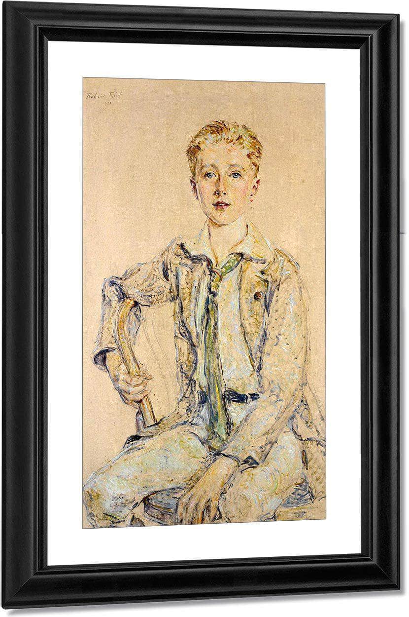 Portrait Of A Boy, 1920 By Robert Reid Fine Art Print