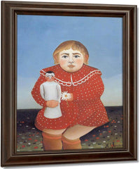 Portrait Of A Child About 1905 By Henri Rousseau Fine Art Print