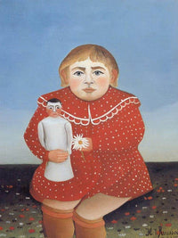 Portrait Of A Child About 1905 By Henri Rousseau Fine Art Print