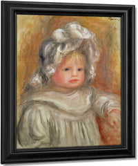 Portrait Of A Child By Pierre Auguste Renoir Fine Art Print