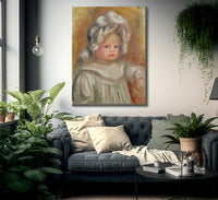 Portrait Of A Child By Pierre Auguste Renoir Fine Art Print