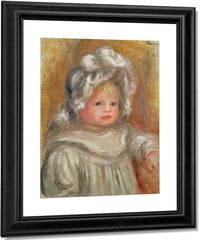 Portrait Of A Child By Pierre Auguste Renoir Fine Art Print