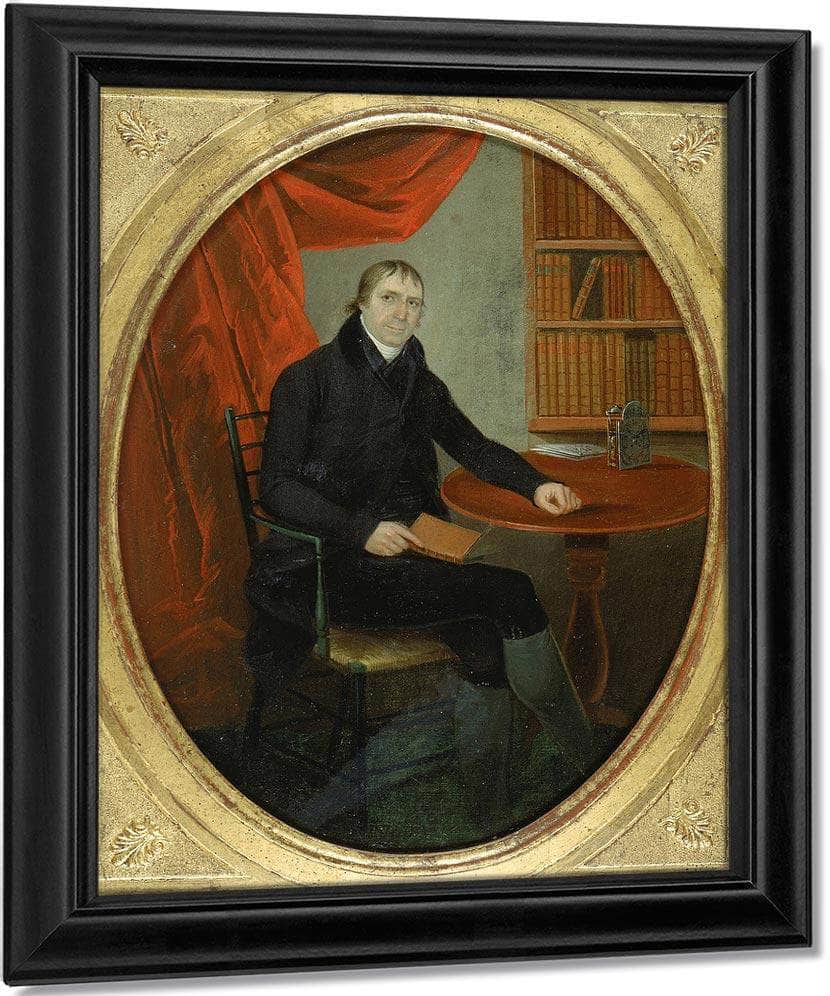 Portrait Of A Connecticut Clockmaker By Ralph Earl Fine Art Print