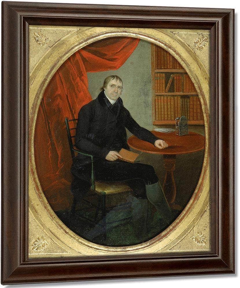 Portrait Of A Connecticut Clockmaker By Ralph Earl Fine Art Print