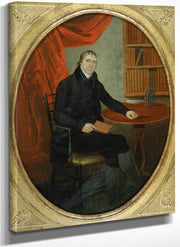 Portrait Of A Connecticut Clockmaker By Ralph Earl Fine Art Print