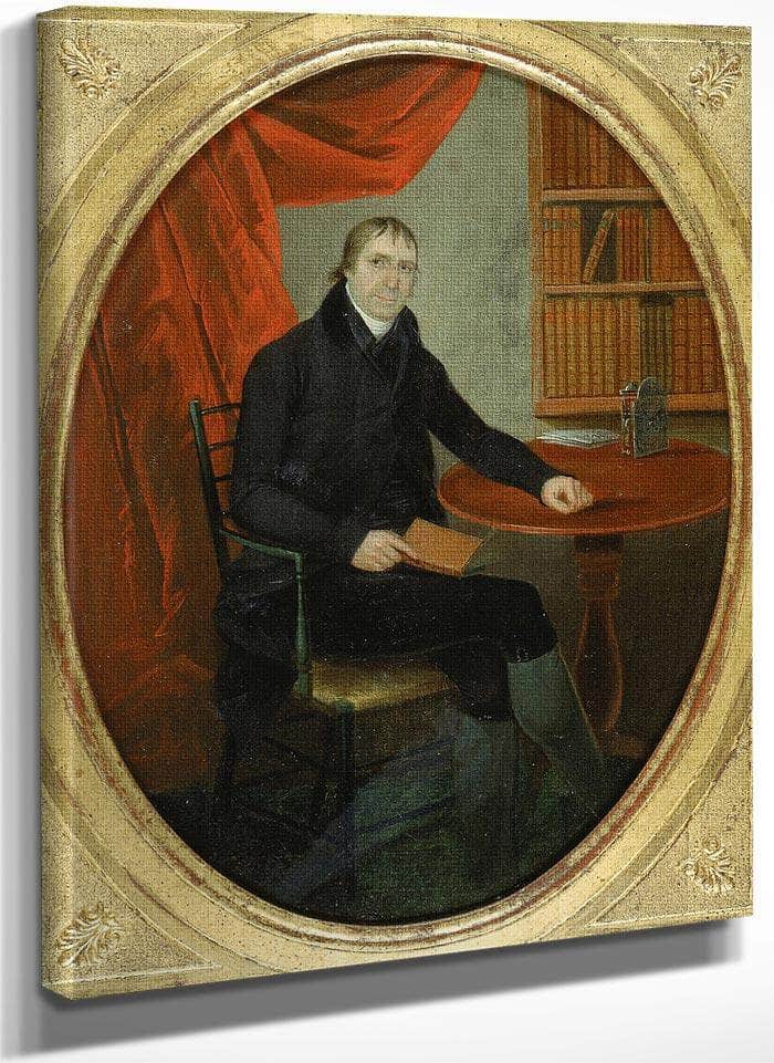 Portrait Of A Connecticut Clockmaker By Ralph Earl Fine Art Print