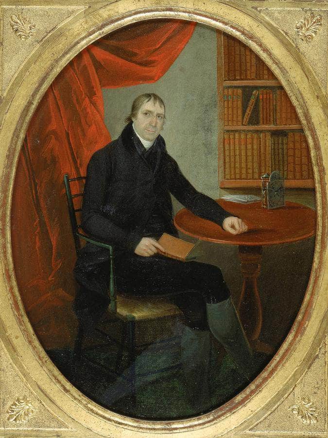 Portrait Of A Connecticut Clockmaker By Ralph Earl Fine Art Print
