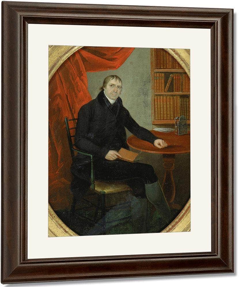 Portrait Of A Connecticut Clockmaker By Ralph Earl Fine Art Print