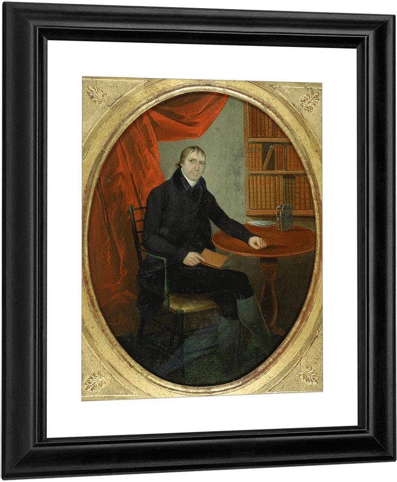 Portrait Of A Connecticut Clockmaker By Ralph Earl Fine Art Print