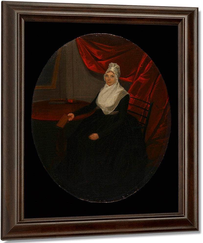 Portrait Of A Connecticut Clockmakers Wife By Ralph Earl Fine Art Print