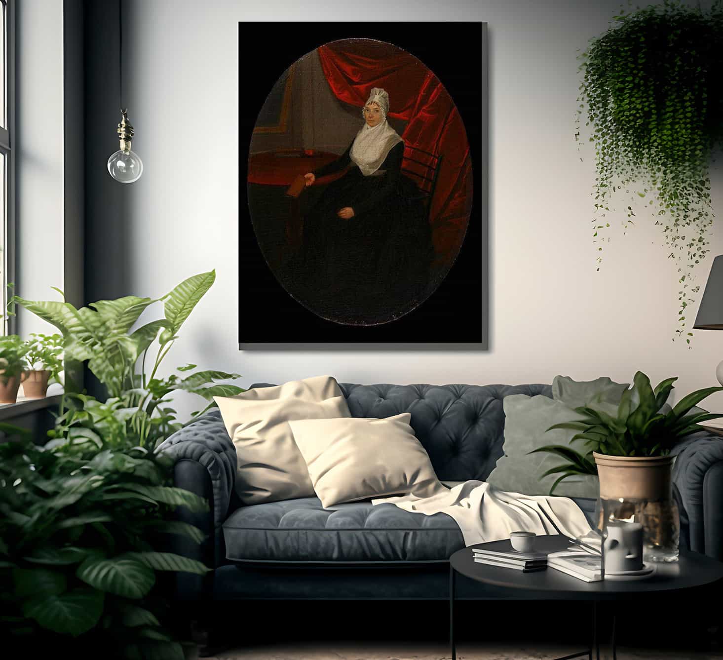 Portrait Of A Connecticut Clockmakers Wife By Ralph Earl Fine Art Print