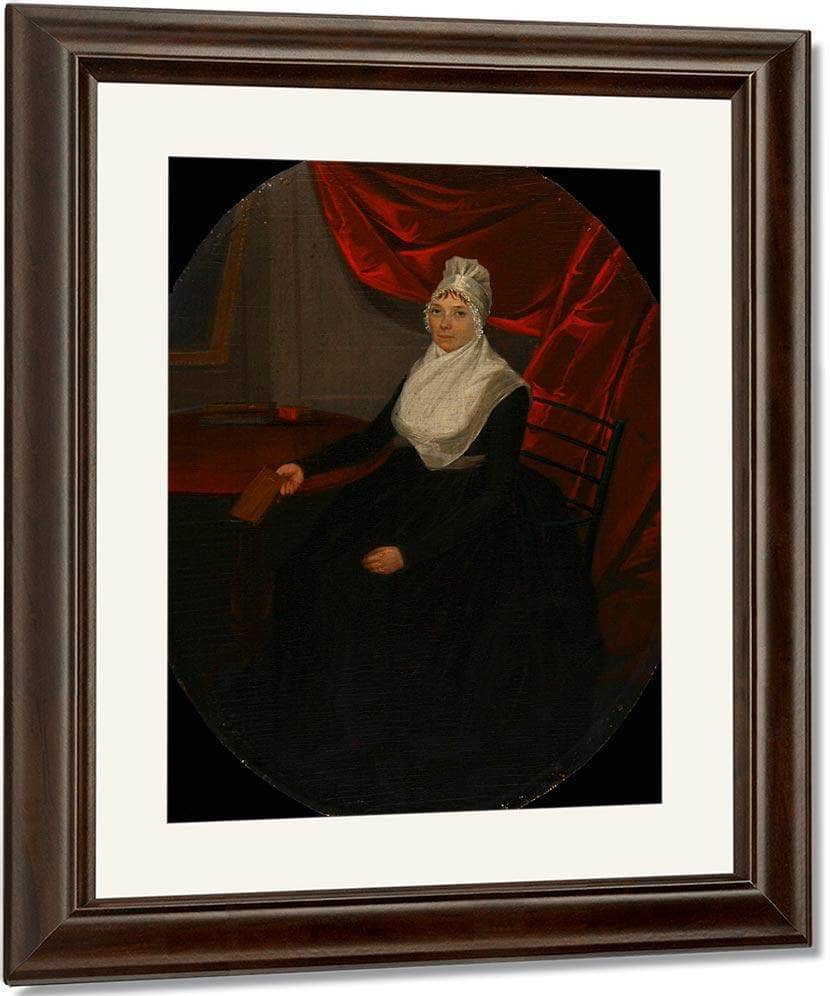 Portrait Of A Connecticut Clockmakers Wife By Ralph Earl Fine Art Print