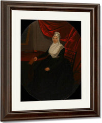 Portrait Of A Connecticut Clockmakers Wife By Ralph Earl Fine Art Print