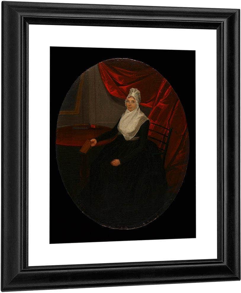 Portrait Of A Connecticut Clockmakers Wife By Ralph Earl Fine Art Print
