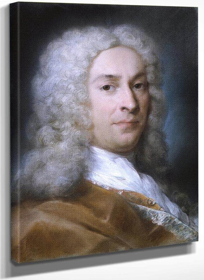 Portrait Of A Gentleman 1740 By Rosalba Carriera Fine Art Print