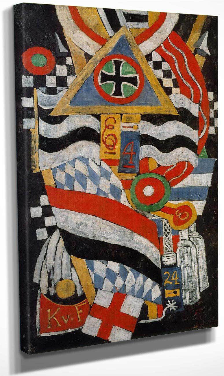 Portrait Of A German Officer By Marsden Hartley Fine Art Print
