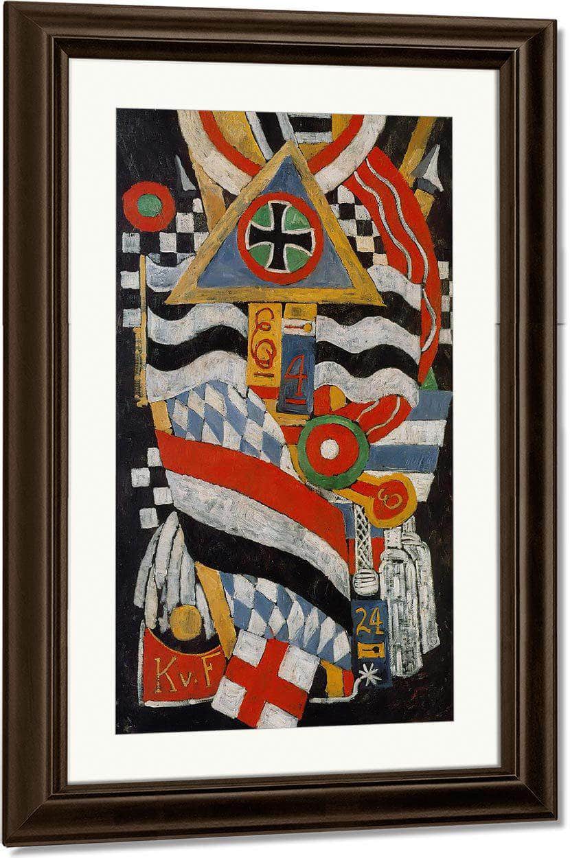 Portrait Of A German Officer By Marsden Hartley Fine Art Print
