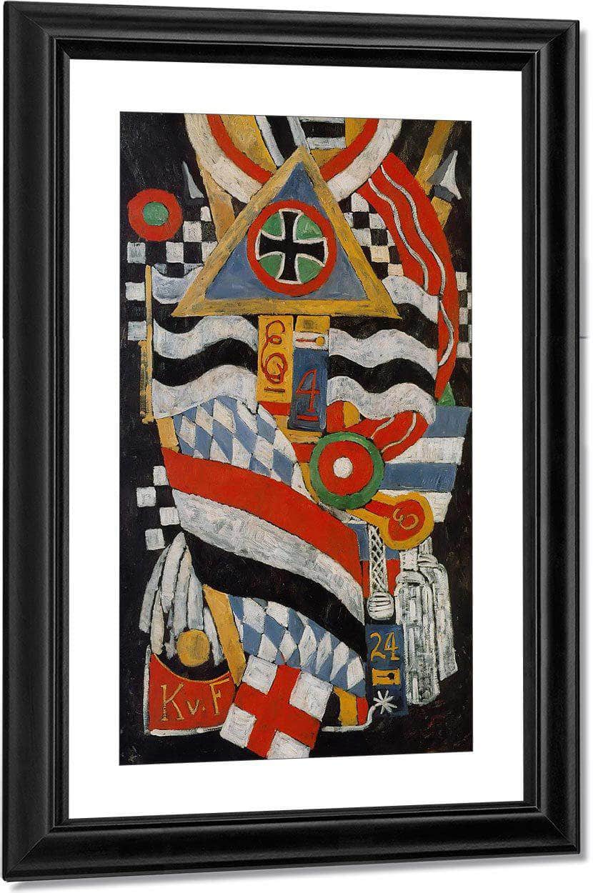 Portrait Of A German Officer By Marsden Hartley Fine Art Print