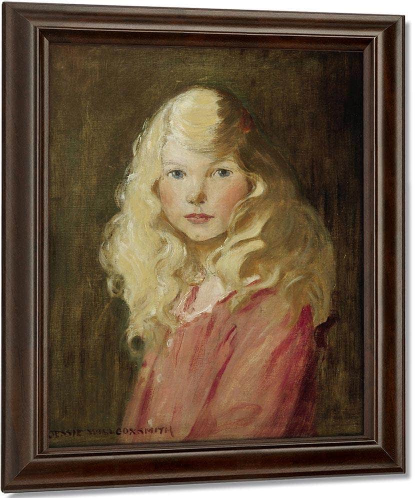 Portrait Of A Girl By Jessie Willcox Smith Fine Art Print