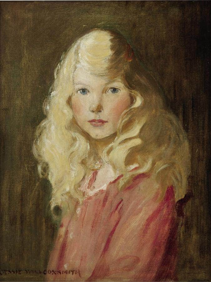 Portrait Of A Girl By Jessie Willcox Smith Fine Art Print