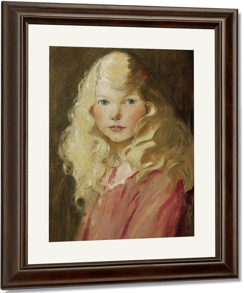 Portrait Of A Girl By Jessie Willcox Smith Fine Art Print