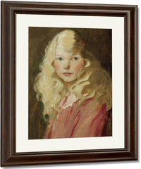 Portrait Of A Girl By Jessie Willcox Smith Fine Art Print