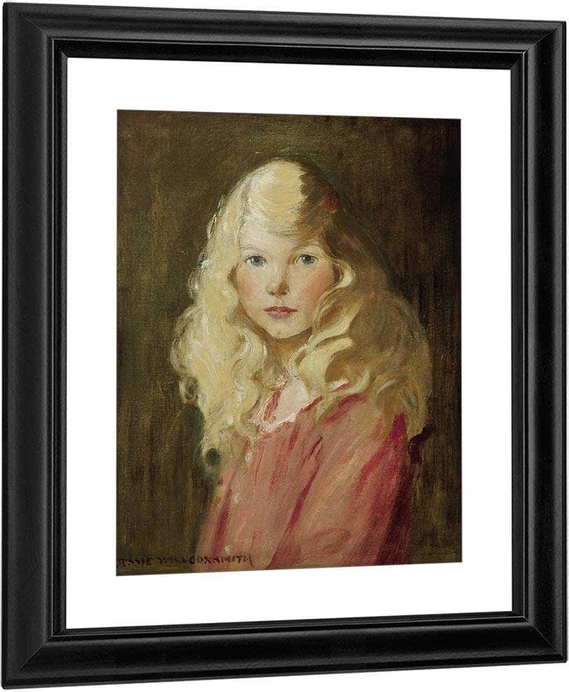 Portrait Of A Girl By Jessie Willcox Smith Fine Art Print